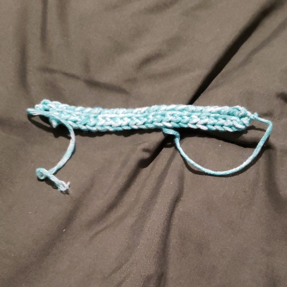 Handmade Blue Crochet Bracelet